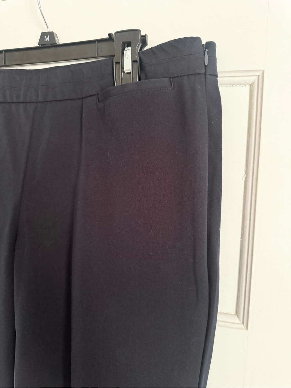 J Jill Precision Stretch Pull On Pants Womens 12 Navy Blue Straight Leg NWT - Picture 3 of 8
